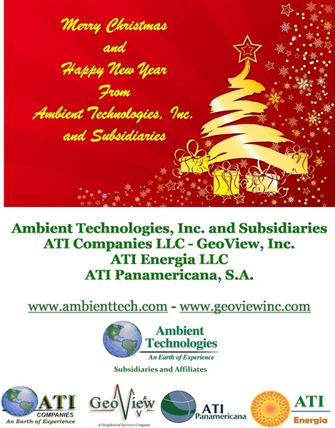 Merry Christmas from Ambient Technologies, Inc. & Subsidiaries - ATI Companies LLC and GeoView, Inc.