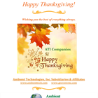 Happy Thanksgiving from Ambient Technologies and Subsidiaries ATI Companies LLC and GeoView