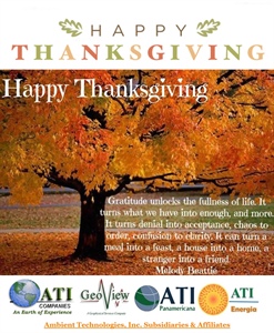 Happy Thanksgiving from Ambient Technologies & Subsidiaries