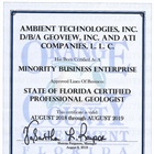 Ambient Technologies, Inc. and Subsidiaries have been Awarded the Orange County MBE Certification