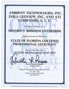 Ambient Technologies, Inc. and Subsidiaries have been Awarded the Orange County MBE Certification