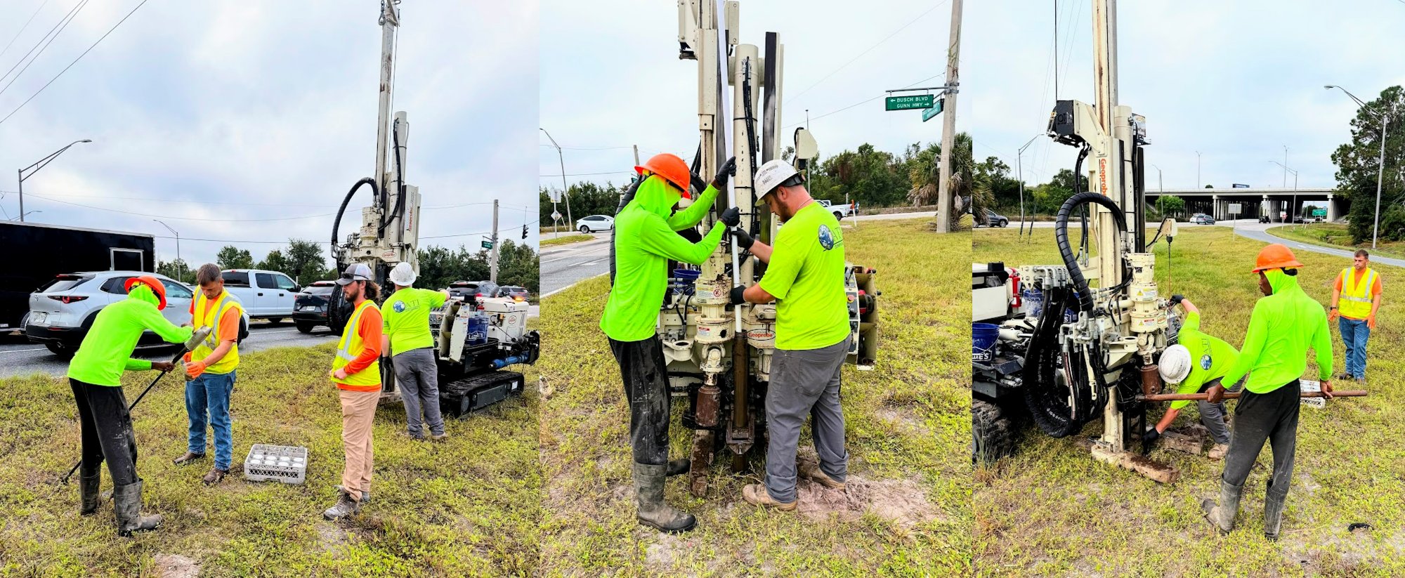 ATI Companies completed Environmental Drilling and Sampling throughout 22 Sites in Tampa off Busch Blvd between Dale Mabry and Nebraska Avenue for a transportation improvement project of Busch Blvd project
